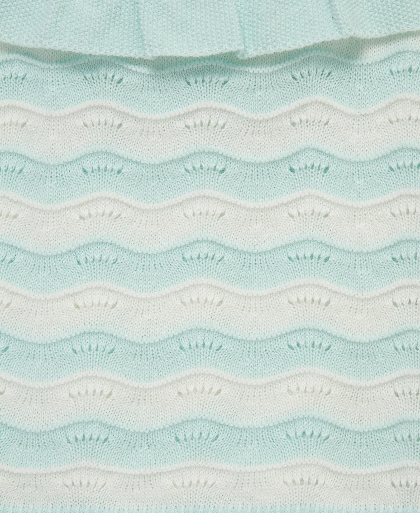 Aqua Pointelle Knit Short Set (2T-4T) - Image 2