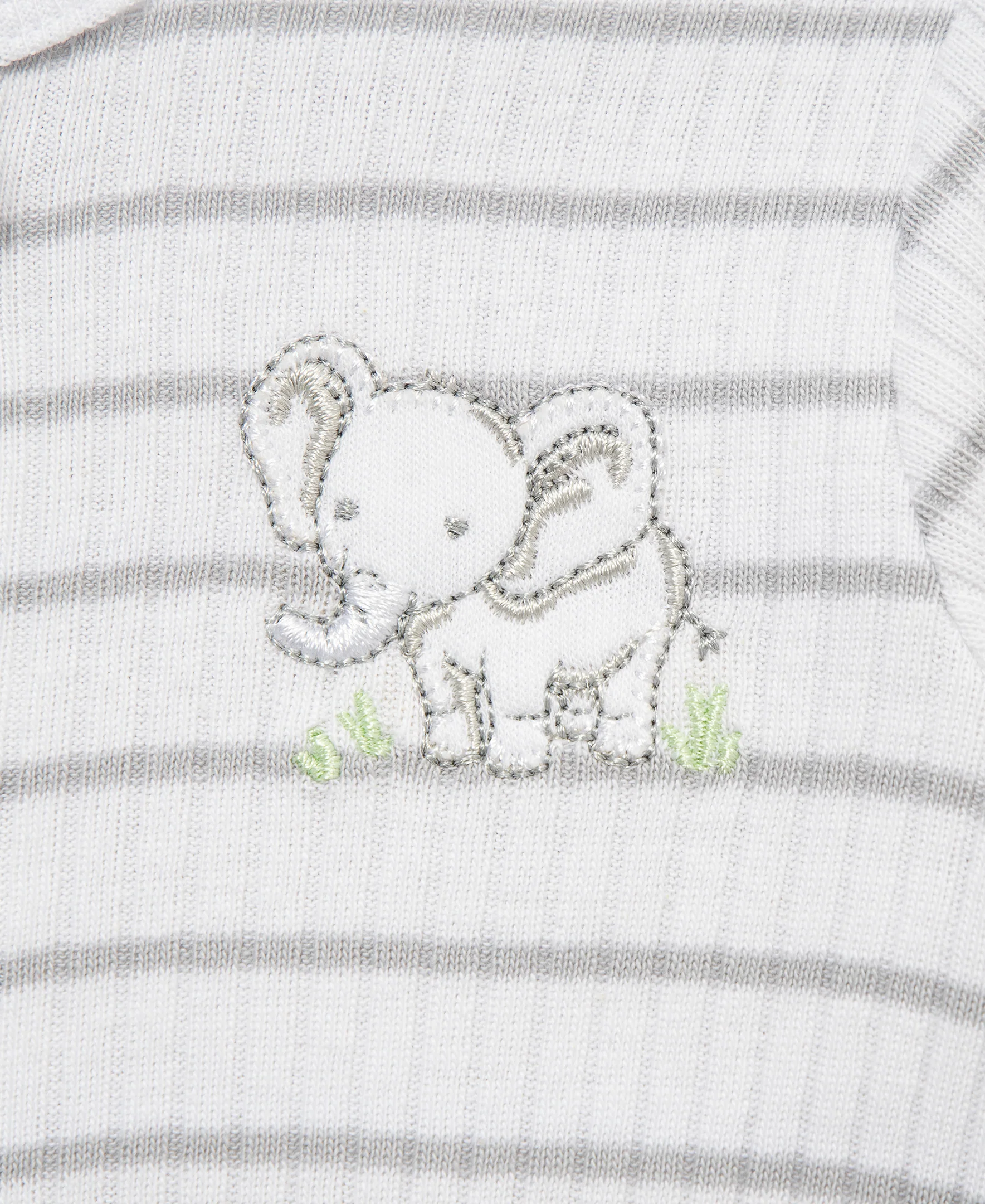 Baby Elephants 2-Way-Zip Footies (2-Pack) - Image 2