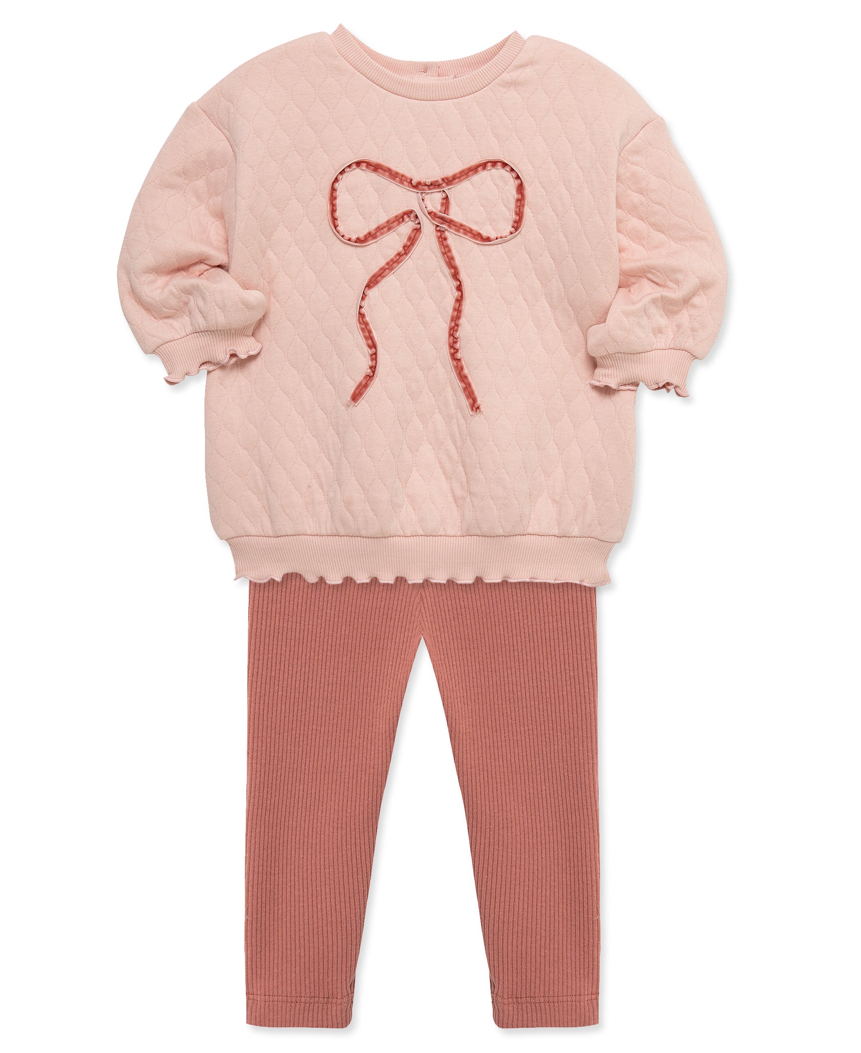 Bow Sweatshirt Set (2T-4T) - Image 4