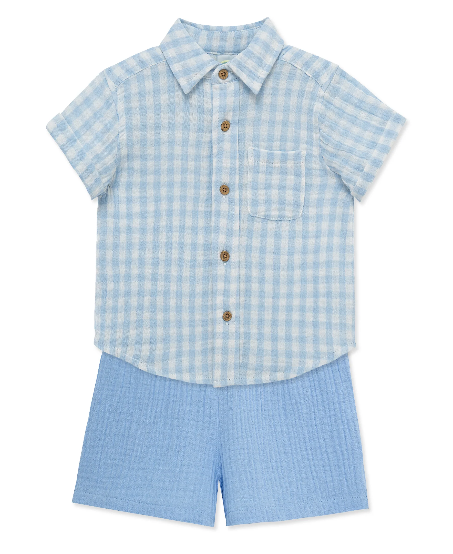 Check Woven Short Set (12M-24M) - Image 4