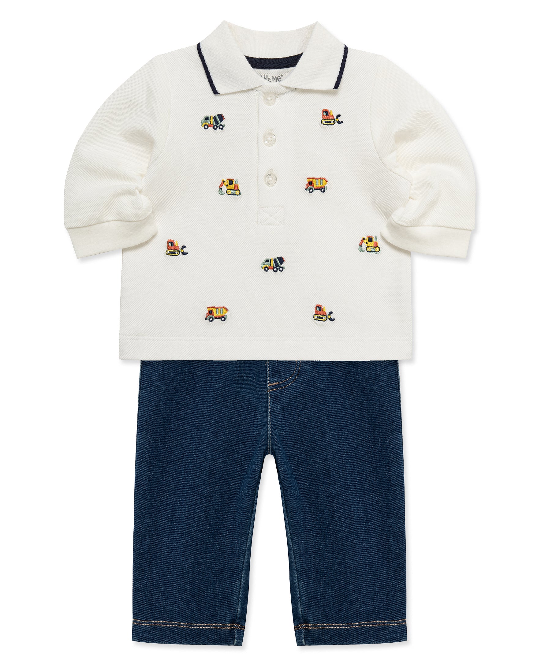 Construction Crew Tiny Trucks Pant Set (3M-12M) - Image 4
