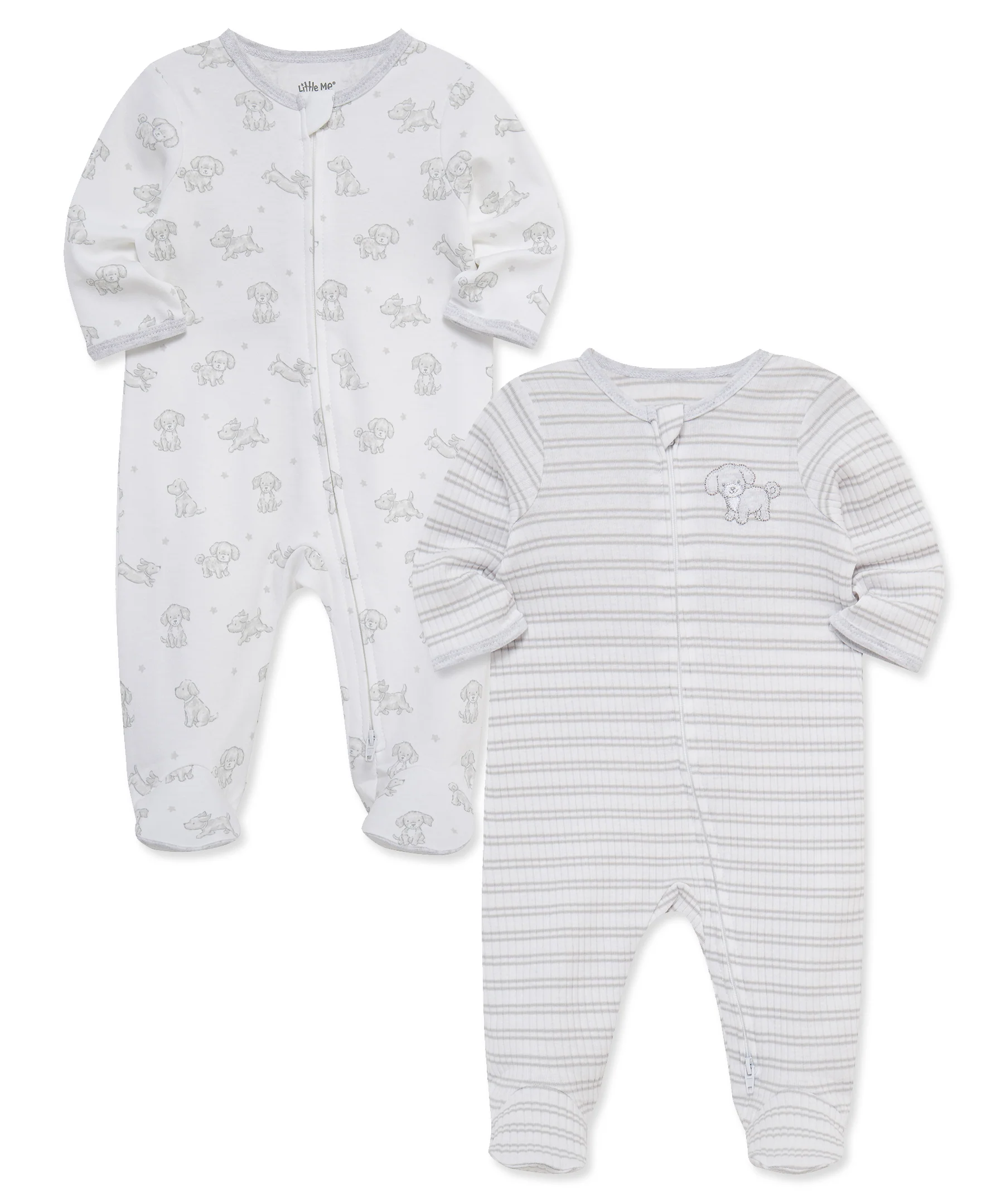 Cuddly Puppies 2-Way-Zip Footies 2-Pack - Image 4