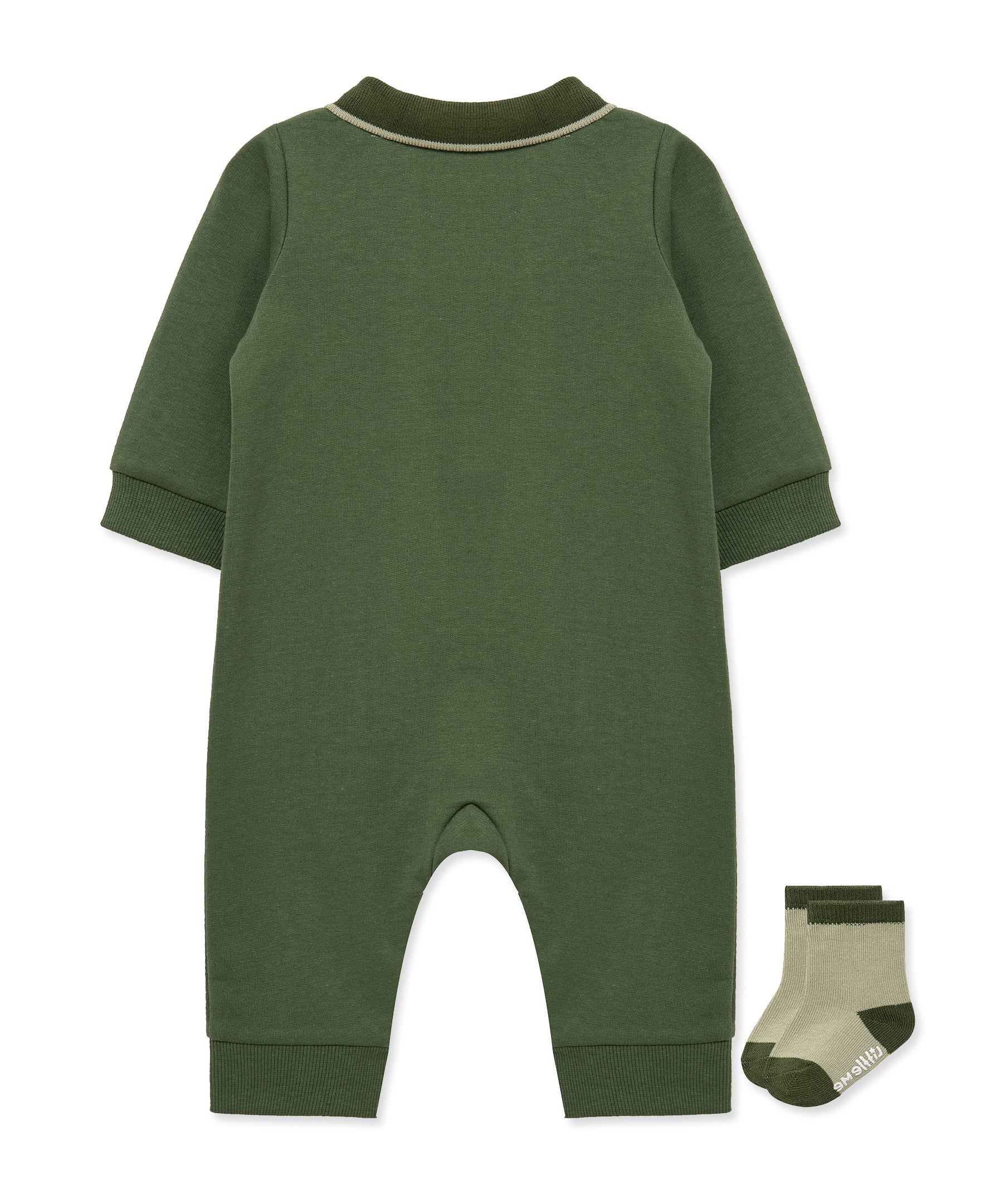 Dinos Coverall & Socks (3M-12M) - Image 4
