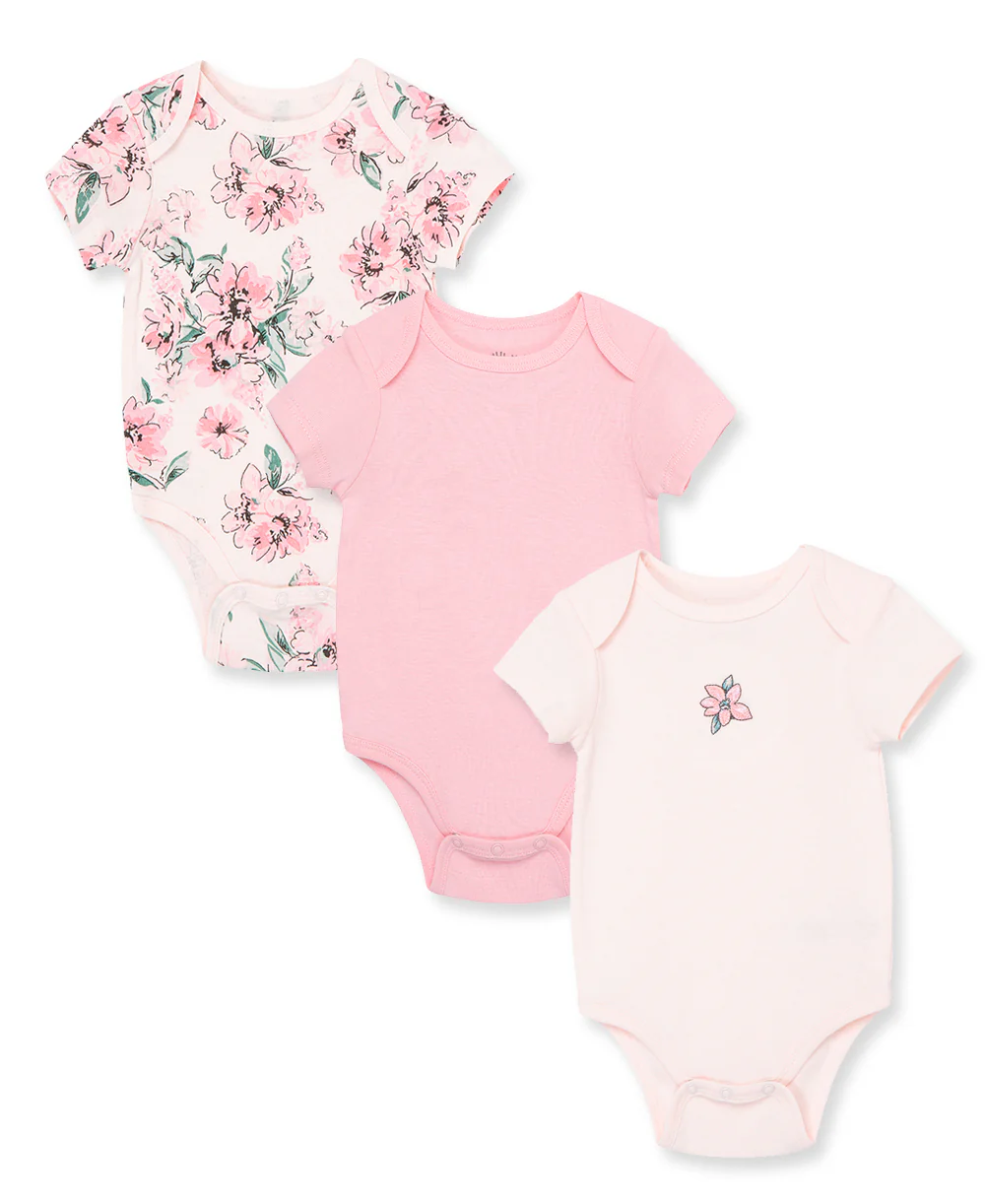 Dream Floral 3-Pack Bodysuits