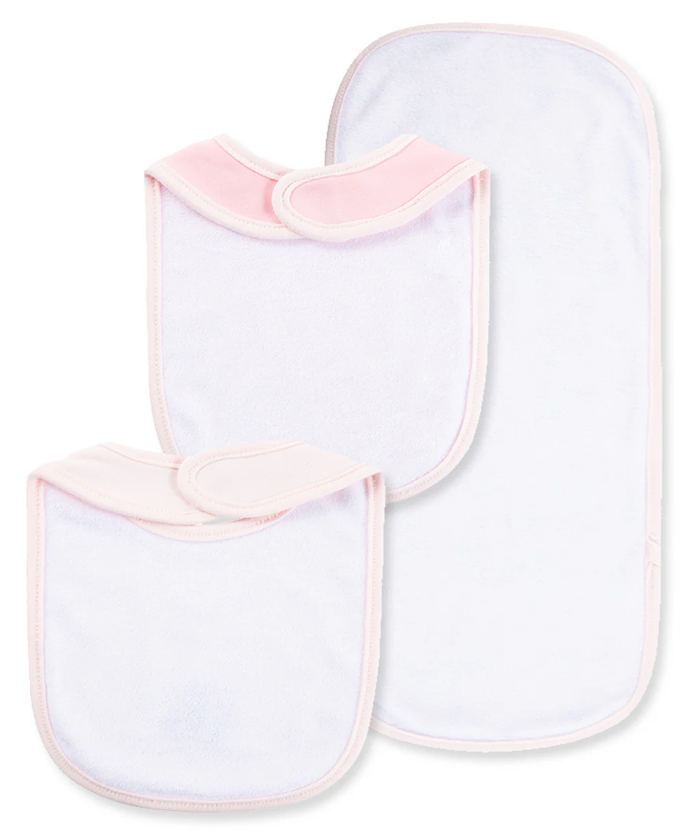 Dream Floral Bib & Burp Set - Image 3