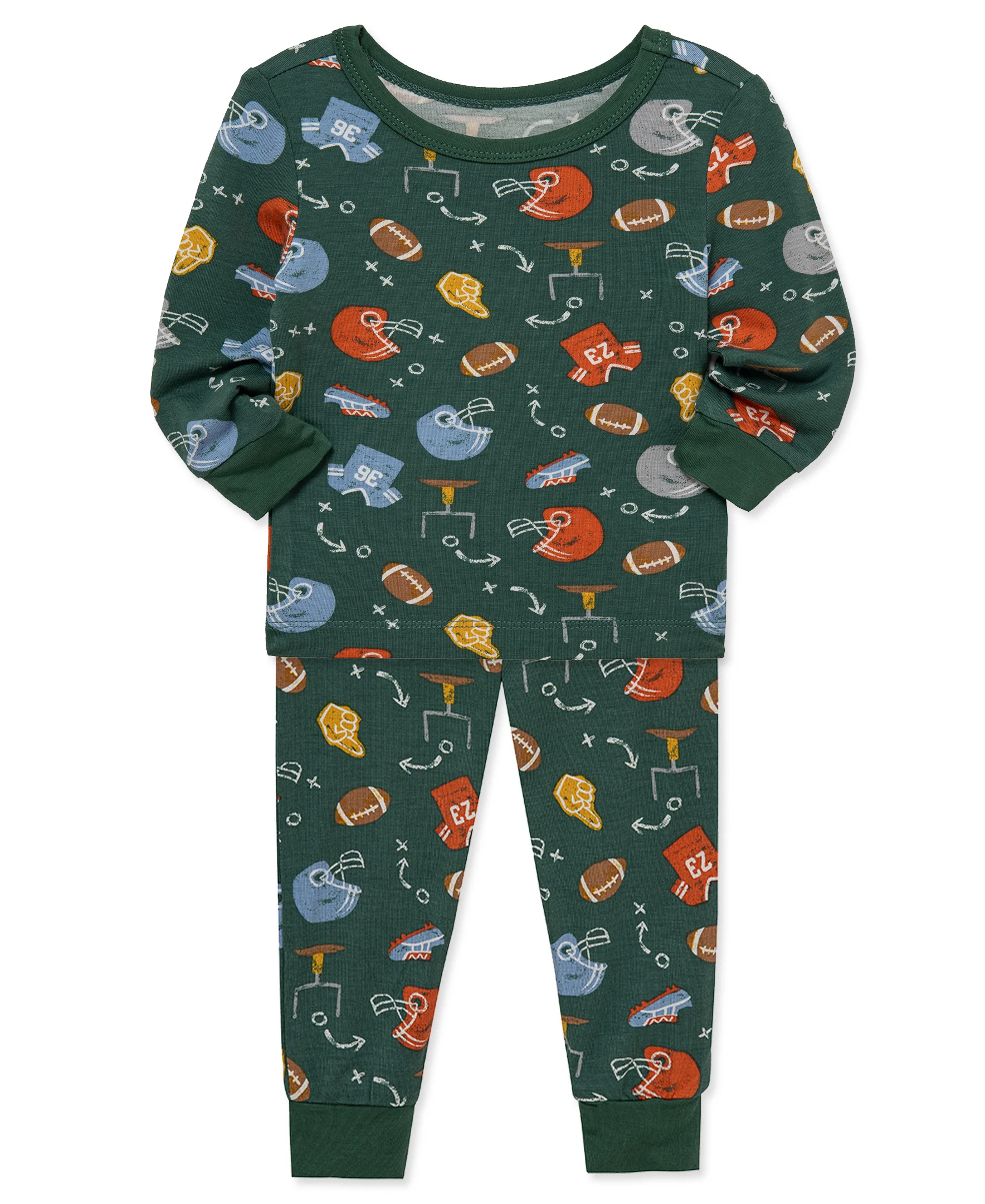 Football 4-Piece Pajama Set (2T-4T) - Image 4