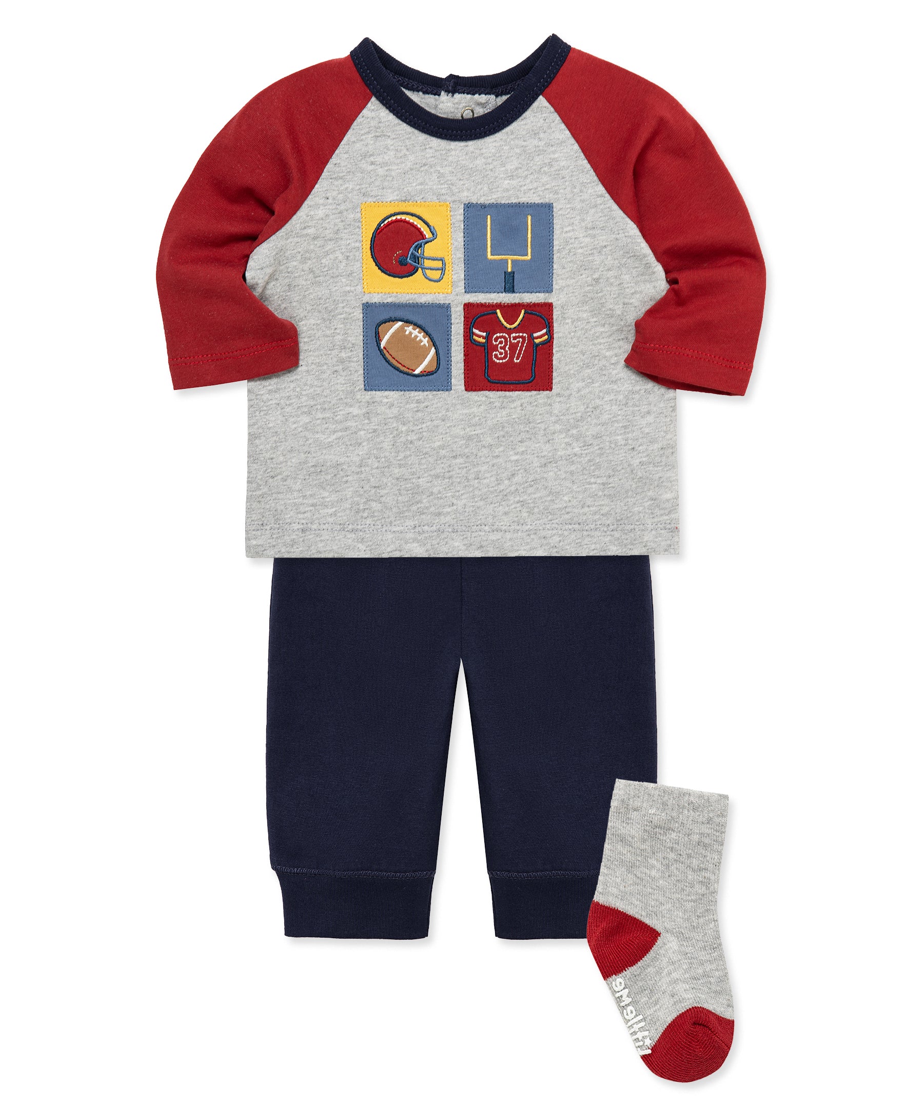 Football Jogger & Sock Set (3M-12M) - Image 4