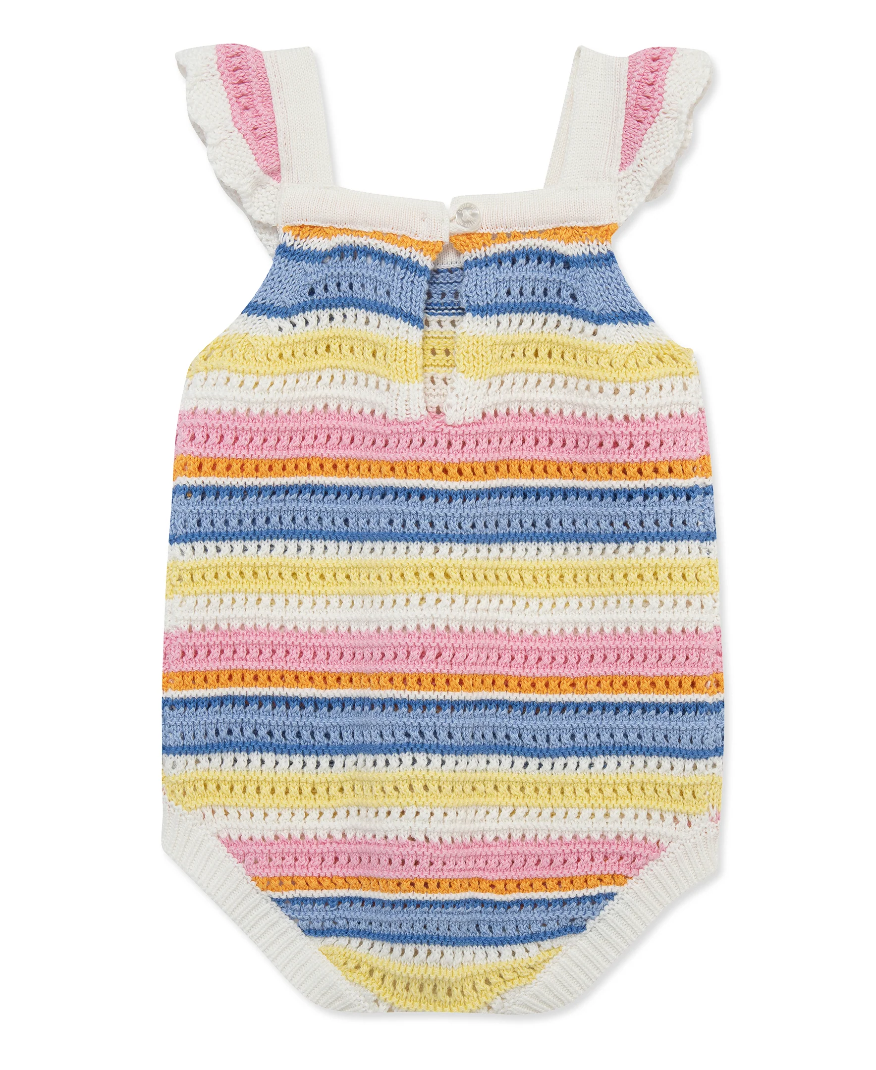 Fun Striped Pointelle Knit Bubble - Image 3