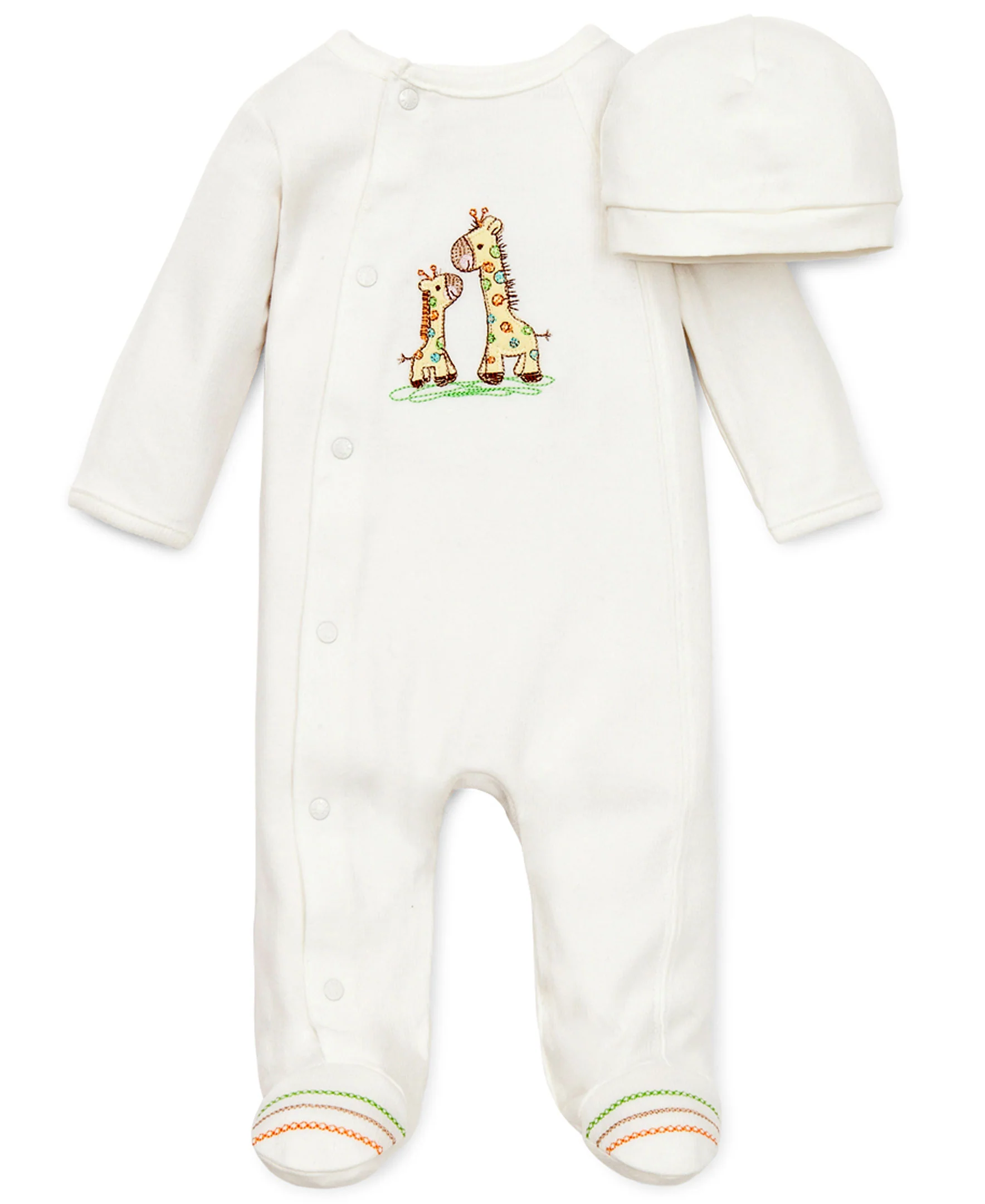 Giraffe Footed One-Piece & Hat - Image 3