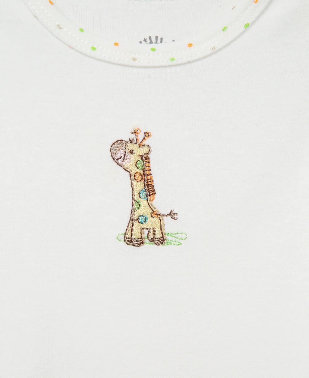 Giraffe Sleeper Gown and Hat - Image 3