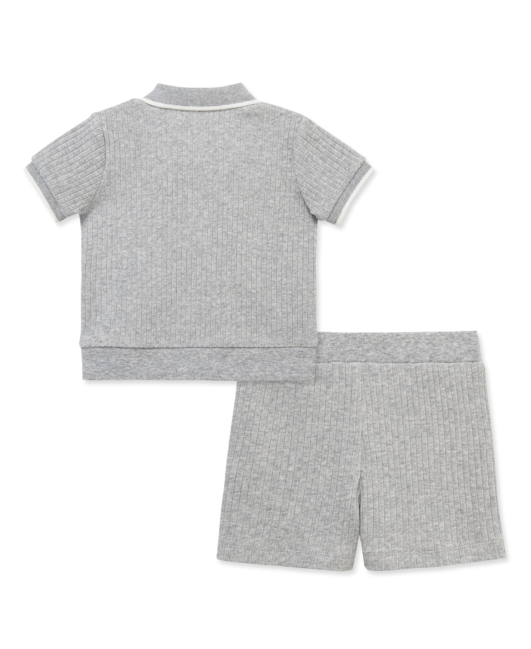 Heather Grey 2-Piece Short Set (2T-4T) - Image 4