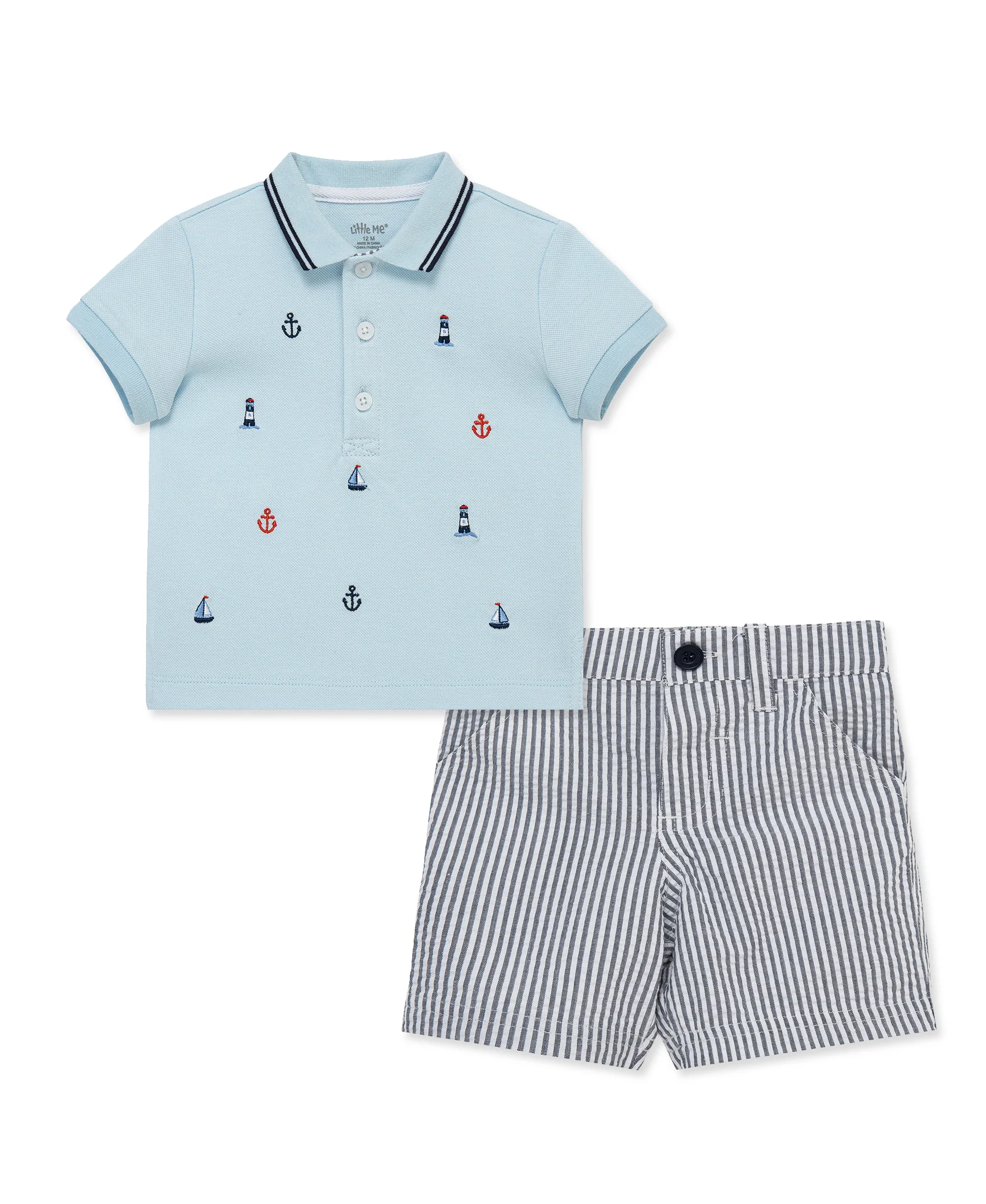 Nautical Polo Short Set (12M-24M)