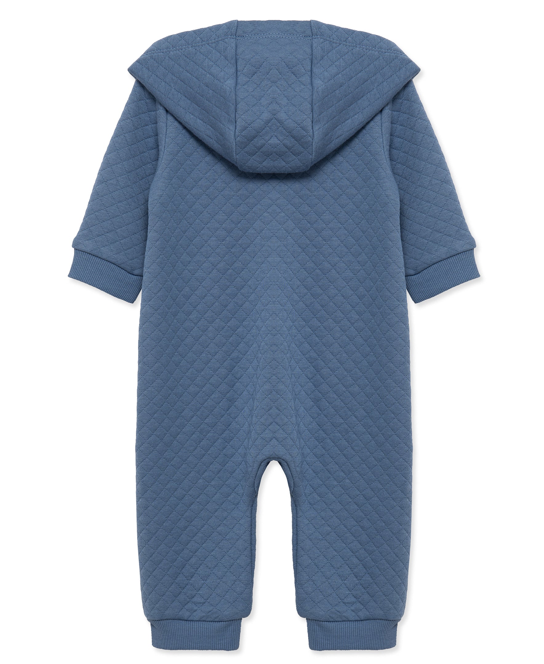 Navy Quilted Hooded Coverall - Image 5
