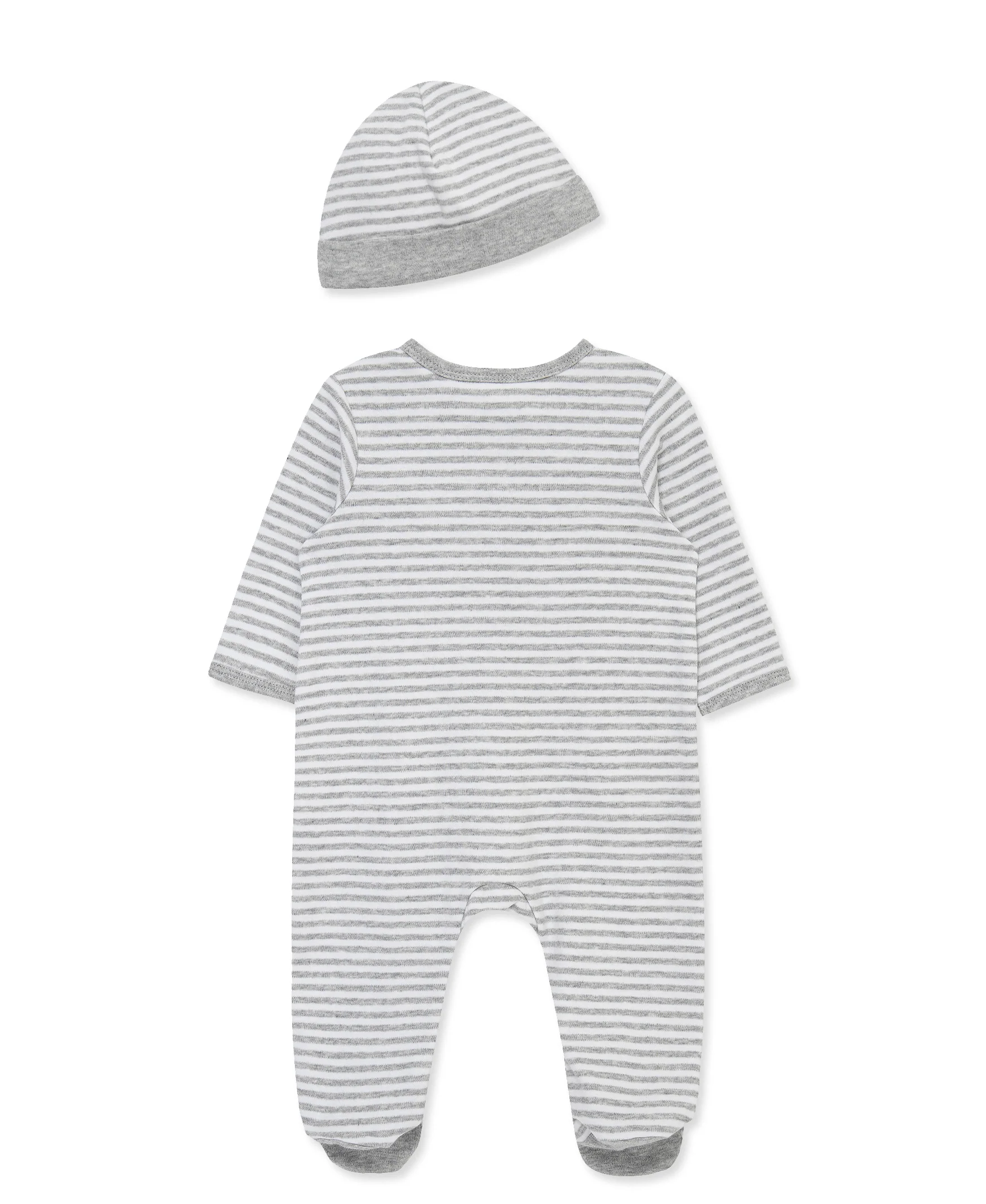 Race Cars 2-Way-Zip Footed One-Piece and Hat - Image 3