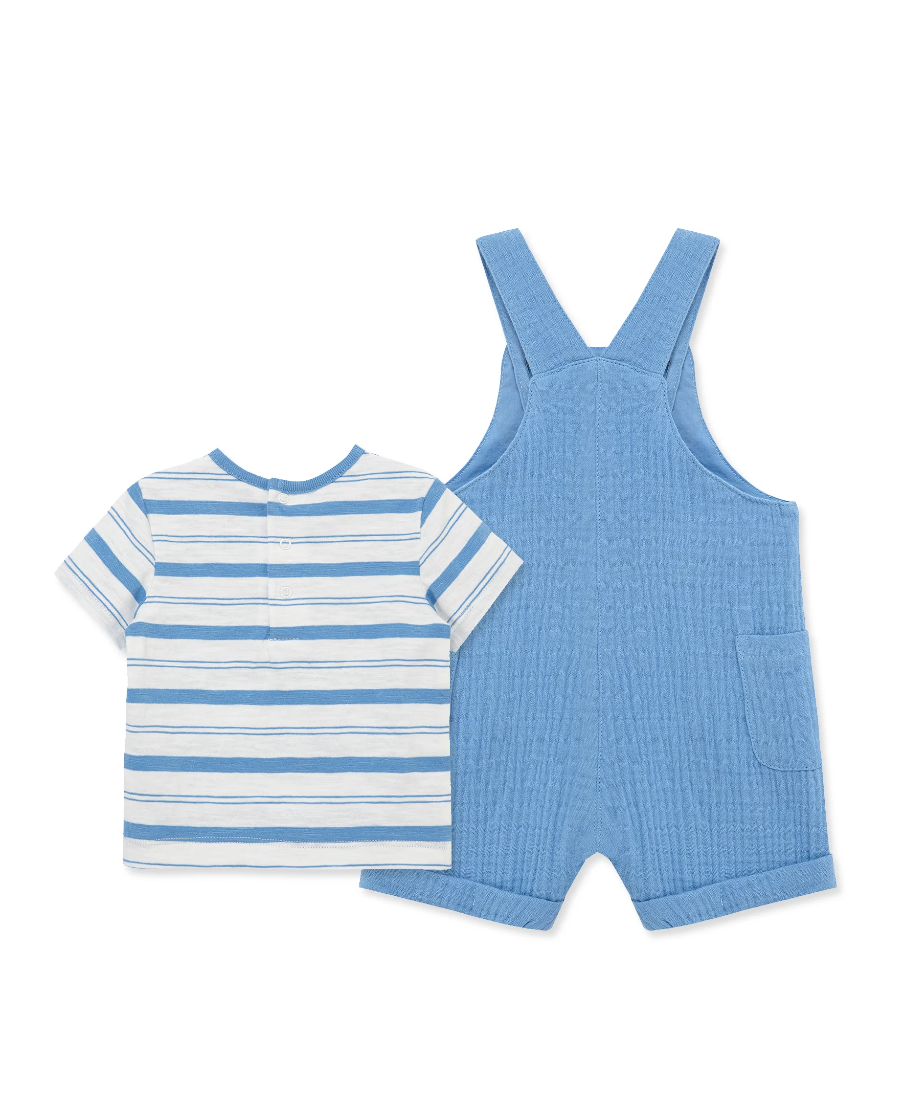 Solid Gauze Shortall Set - Image 5