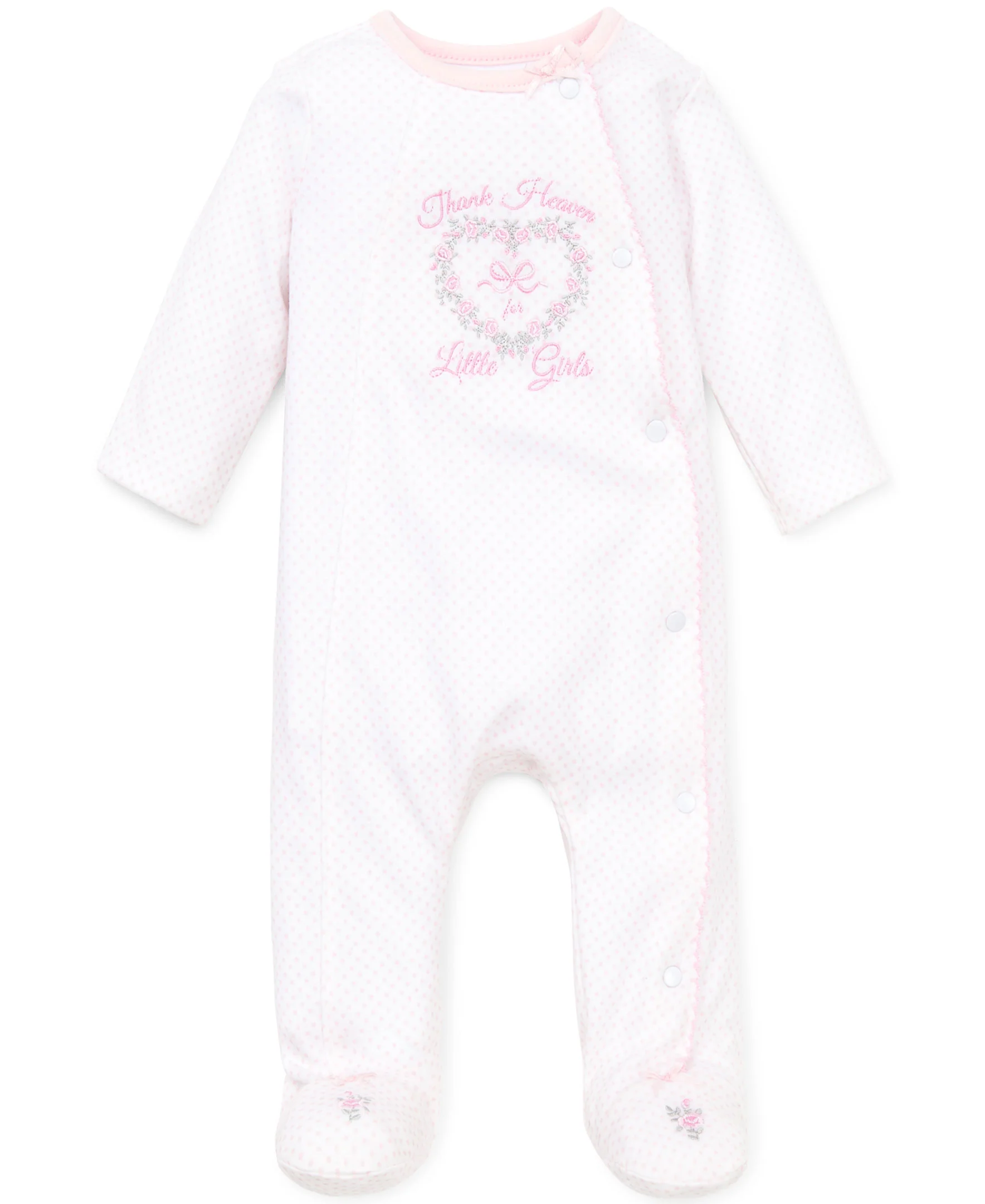 Thank Heaven For Little Girls Footed One-Piece (Headband not included) - Image 3