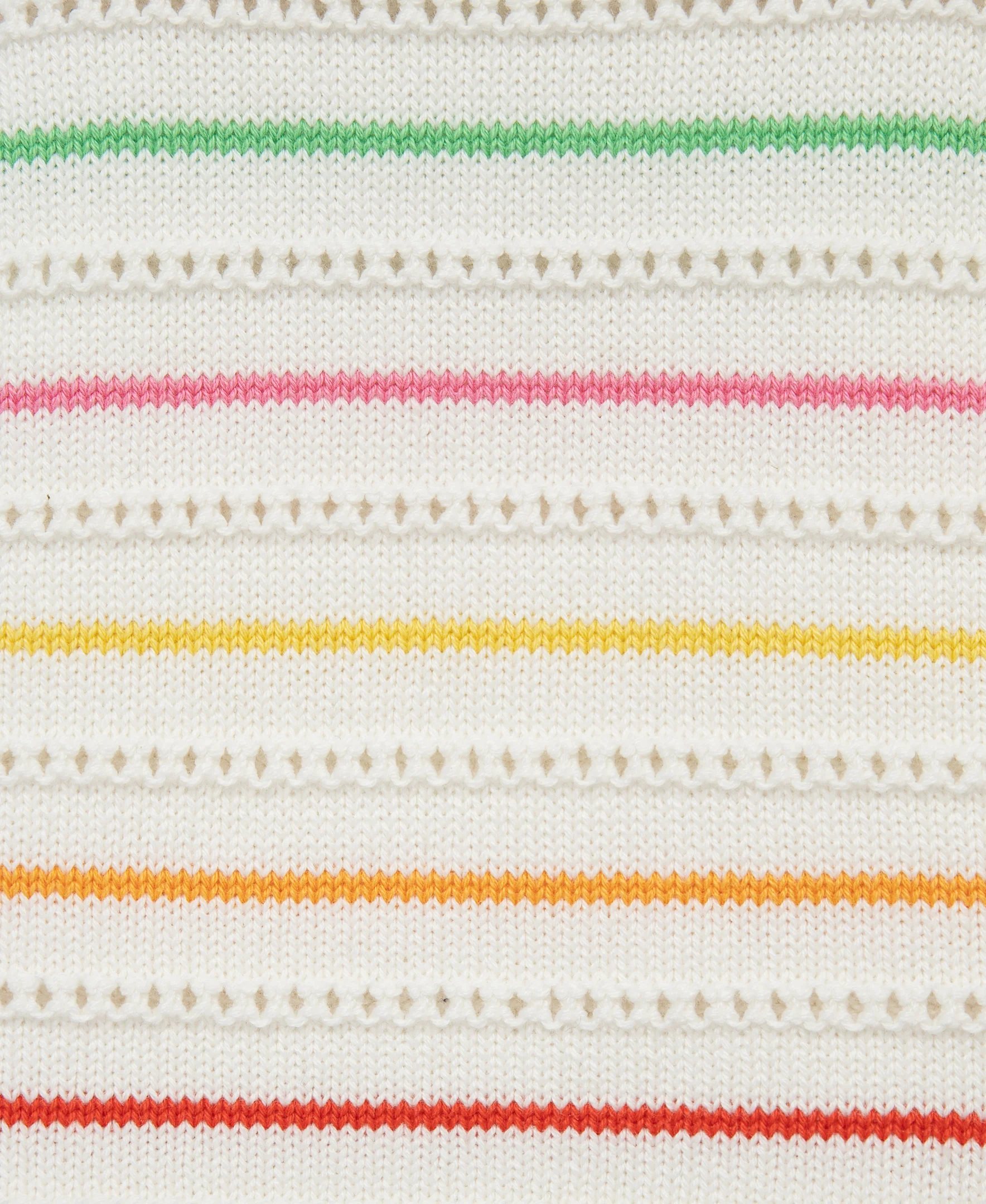 Thin Stripe Pointelle Knit Short Set (2T-4T) - Image 2