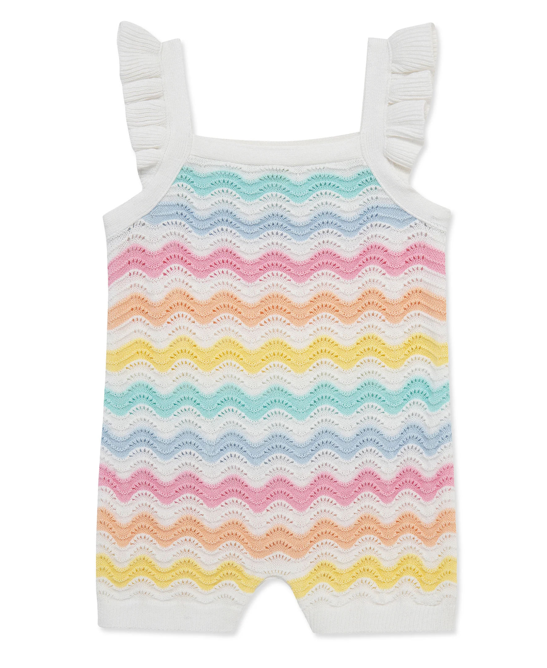 Wavy Pointelle Knit Romper (12M-24M) - Image 3