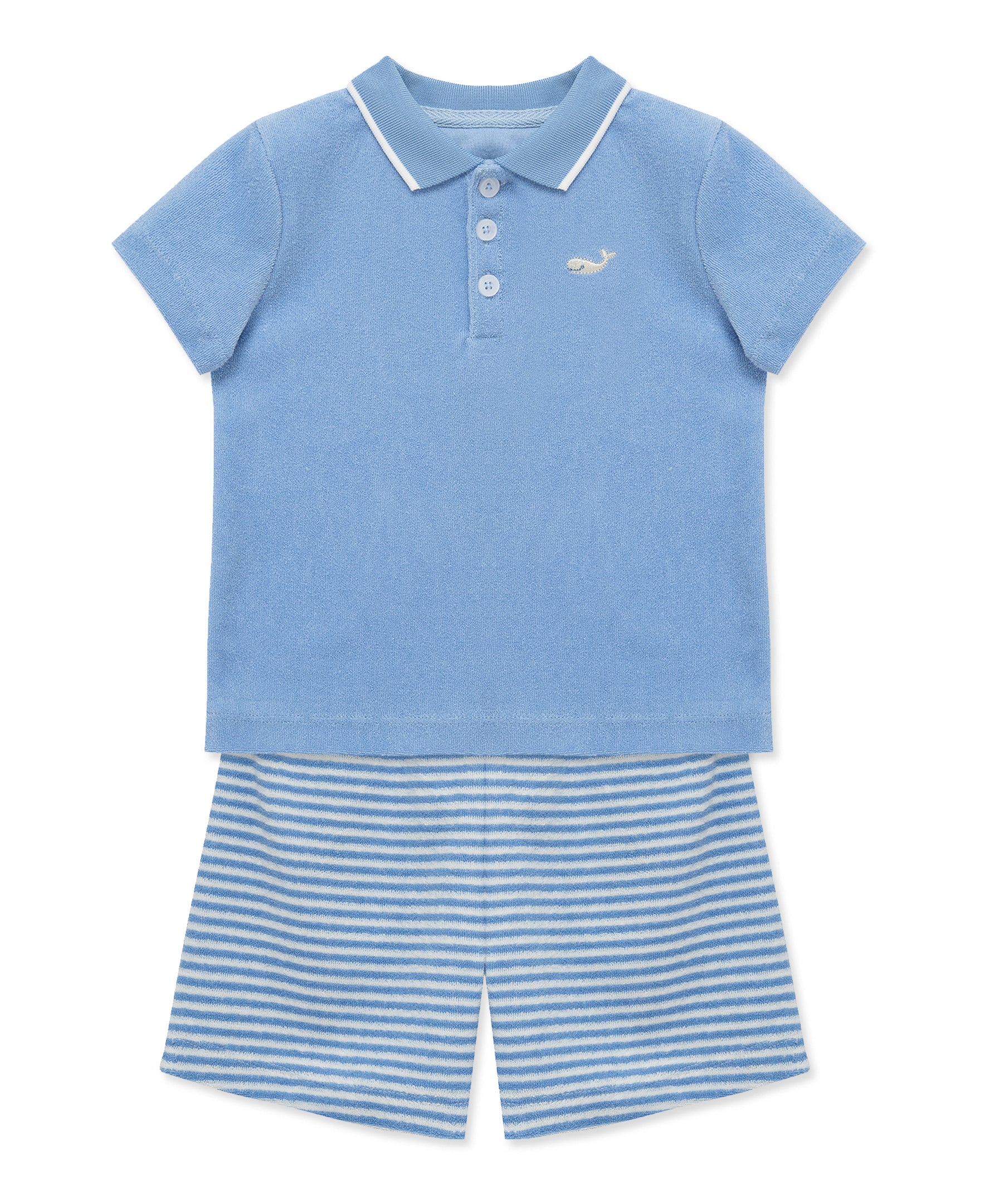 Whale Terry Short Set (2T-4T) - Image 4